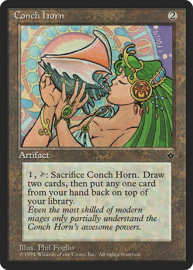 Conch Horn (FEM-083) - Fallen Empires - Premium MTG Single from Wizards of the Coast - Just $0.57! Shop now at Game Crave Tournament Store