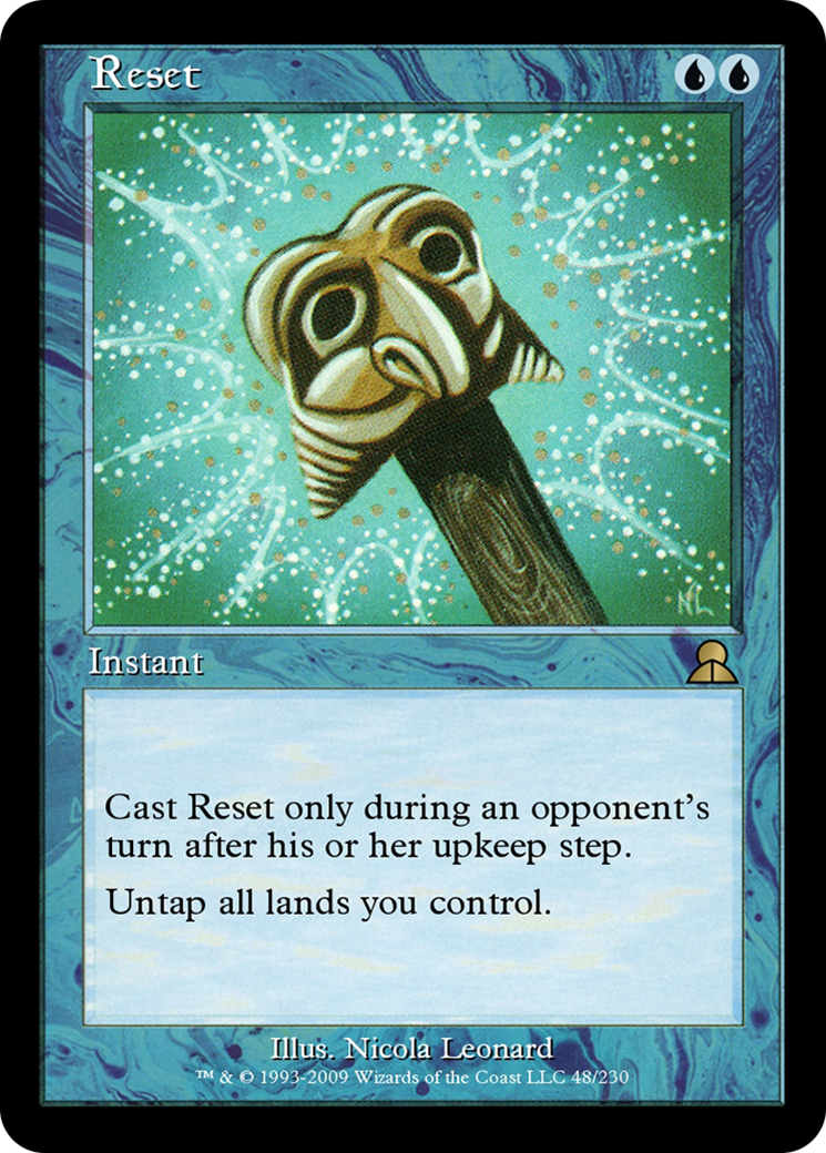 Reset (ME3-048) - Masters Edition III Foil - Premium MTG Single from Wizards of the Coast - Just $0! Shop now at Game Crave Tournament Store