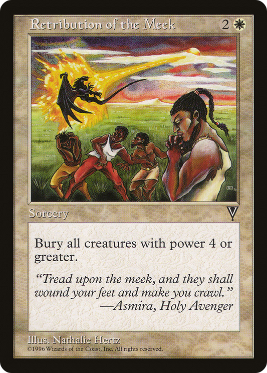Retribution of the Meek (VIS-019) - Visions - Premium MTG Single from Wizards of the Coast - Just $6.26! Shop now at Game Crave Tournament Store