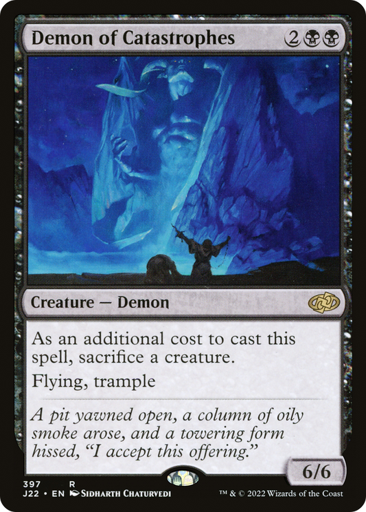 Demon of Catastrophes (J22-397) - Jumpstart 2022 - Premium MTG Single from Wizards of the Coast - Just $0.08! Shop now at Game Crave Tournament Store
