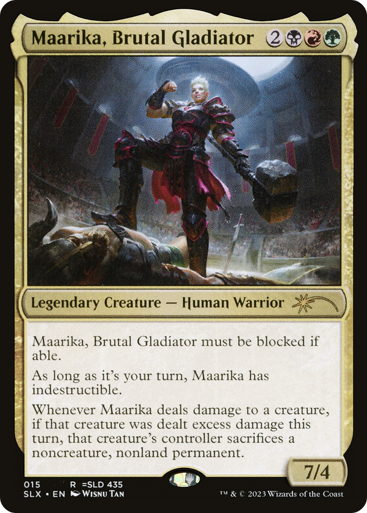 Maarika, Brutal Gladiator (SLX-015) - Universes Within - Premium MTG Single from Wizards of the Coast - Just $1.14! Shop now at Game Crave Tournament Store