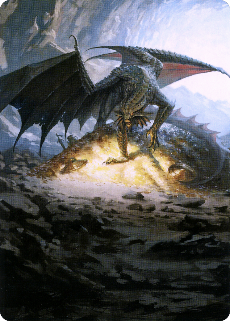 Ancient Copper Dragon // Ancient Copper Dragon (ACLB-004) - Battle for Baldur's Gate Art Series (Borderless) - Premium MTG Single from Wizards of the Coast - Just $0! Shop now at Game Crave Tournament Store