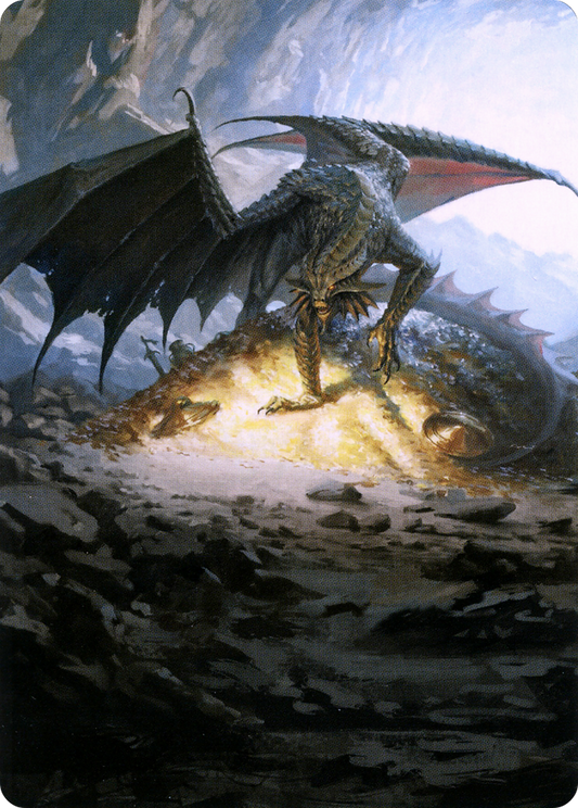 Ancient Copper Dragon // Ancient Copper Dragon (ACLB-004) - Battle for Baldur's Gate Art Series (Borderless) - Premium MTG Single from Wizards of the Coast - Just $0! Shop now at Game Crave Tournament Store