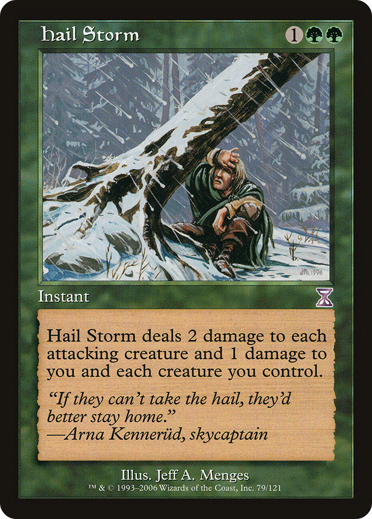 Hail Storm (TSB-079) - Time Spiral Timeshifted Foil - Premium MTG Single from Wizards of the Coast - Just $0.42! Shop now at Game Crave Tournament Store