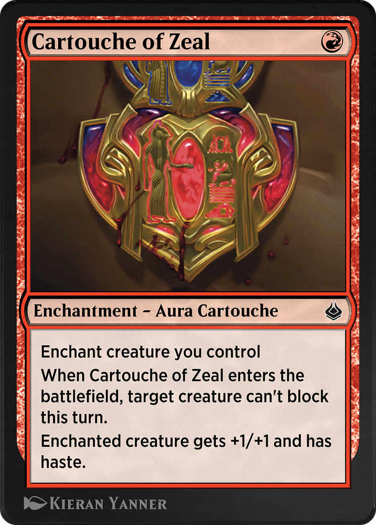 Cartouche of Zeal (AKR-145) - Amonkhet Remastered - Premium MTG Single from Wizards of the Coast - Just $0! Shop now at Game Crave Tournament Store