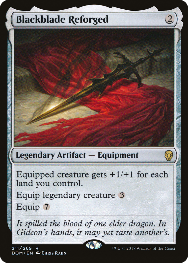 Blackblade Reforged (DOM-211) - Dominaria Foil - Premium MTG Single from Wizards of the Coast - Just $2.37! Shop now at Game Crave Tournament Store