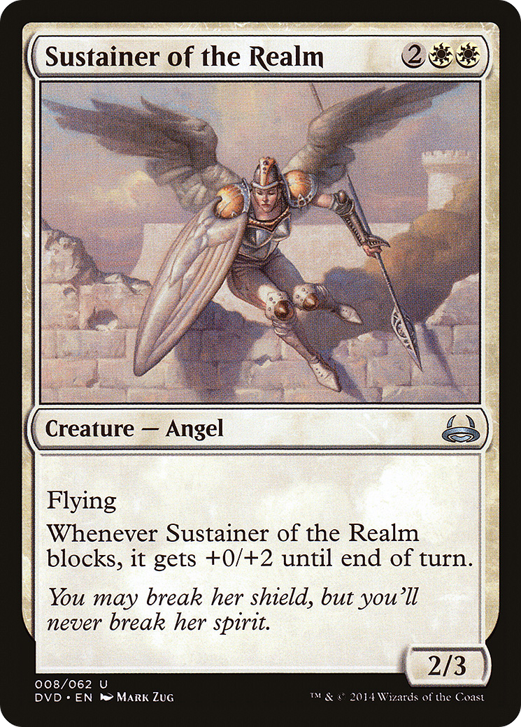 Sustainer of the Realm (DVD-008) - Duel Decks Anthology: Divine vs. Demonic - Premium MTG Single from Wizards of the Coast - Just $0.21! Shop now at Game Crave Tournament Store