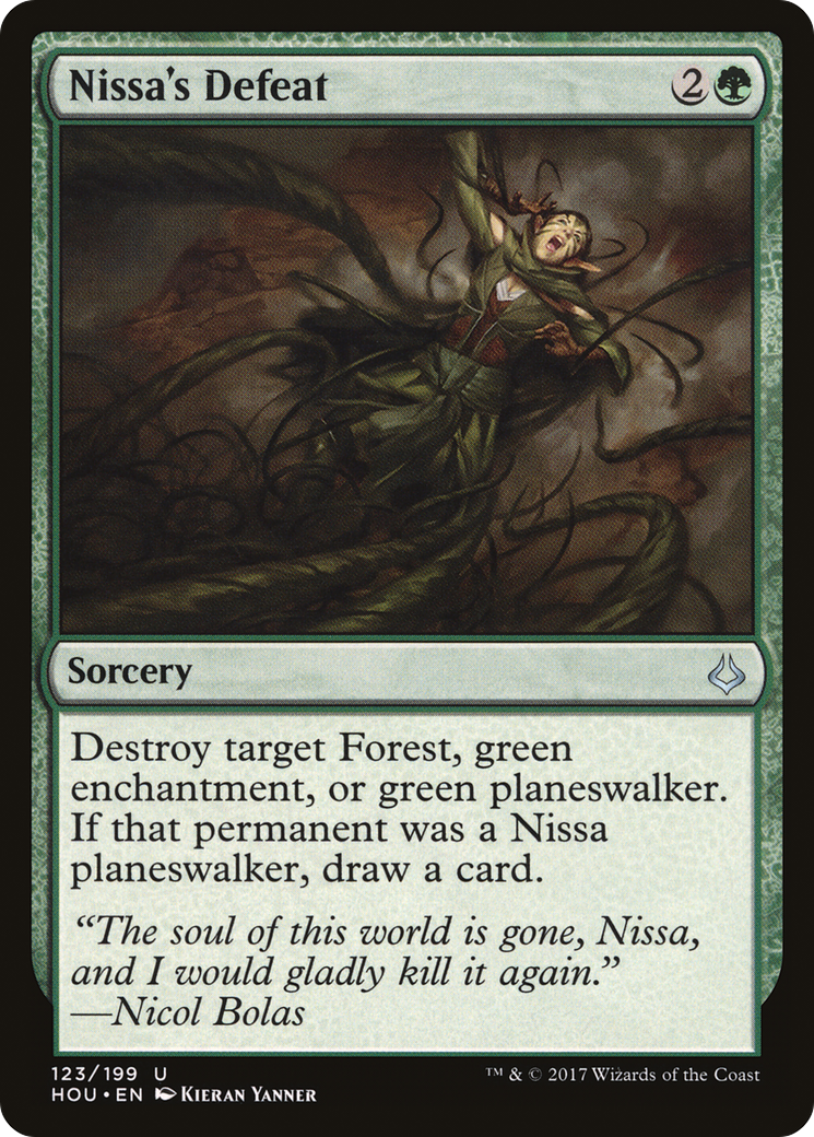 Nissa's Defeat (HOU-123) - Hour of Devastation Foil - Premium MTG Single from Wizards of the Coast - Just $0.08! Shop now at Game Crave Tournament Store
