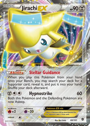 Jirachi-EX 60/101 - Plasma Blast Holofoil - Premium Pokemon Single from Nintendo - Just $10.69! Shop now at Game Crave Tournament Store