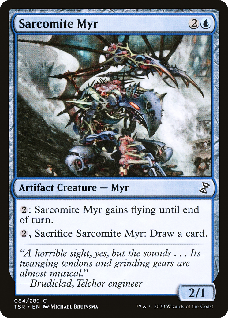 Sarcomite Myr (TSR-084) - Time Spiral Remastered Foil - Premium MTG Single from Wizards of the Coast - Just $0.08! Shop now at Game Crave Tournament Store