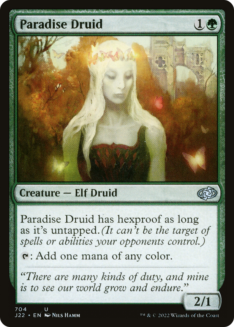 Paradise Druid (J22-704) - Jumpstart 2022 - Premium MTG Single from Wizards of the Coast - Just $0.08! Shop now at Game Crave Tournament Store