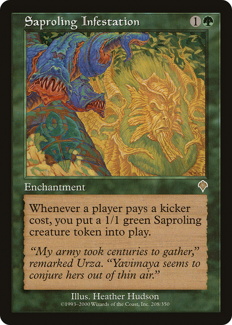Saproling Infestation (INV-208) - Invasion Foil - Premium MTG Single from Wizards of the Coast - Just $1.82! Shop now at Game Crave Tournament Store