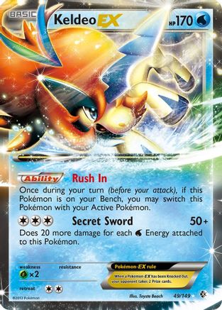 Keldeo-EX 49/149 - Boundaries Crossed Holofoil - Premium Pokemon Single from Nintendo - Just $0.74! Shop now at Game Crave Tournament Store