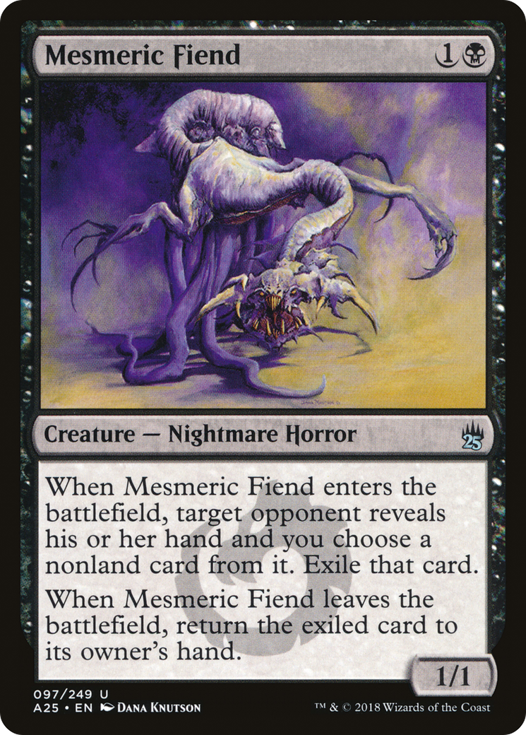 Mesmeric Fiend (A25-097) - Masters 25 - Premium MTG Single from Wizards of the Coast - Just $0.10! Shop now at Game Crave Tournament Store