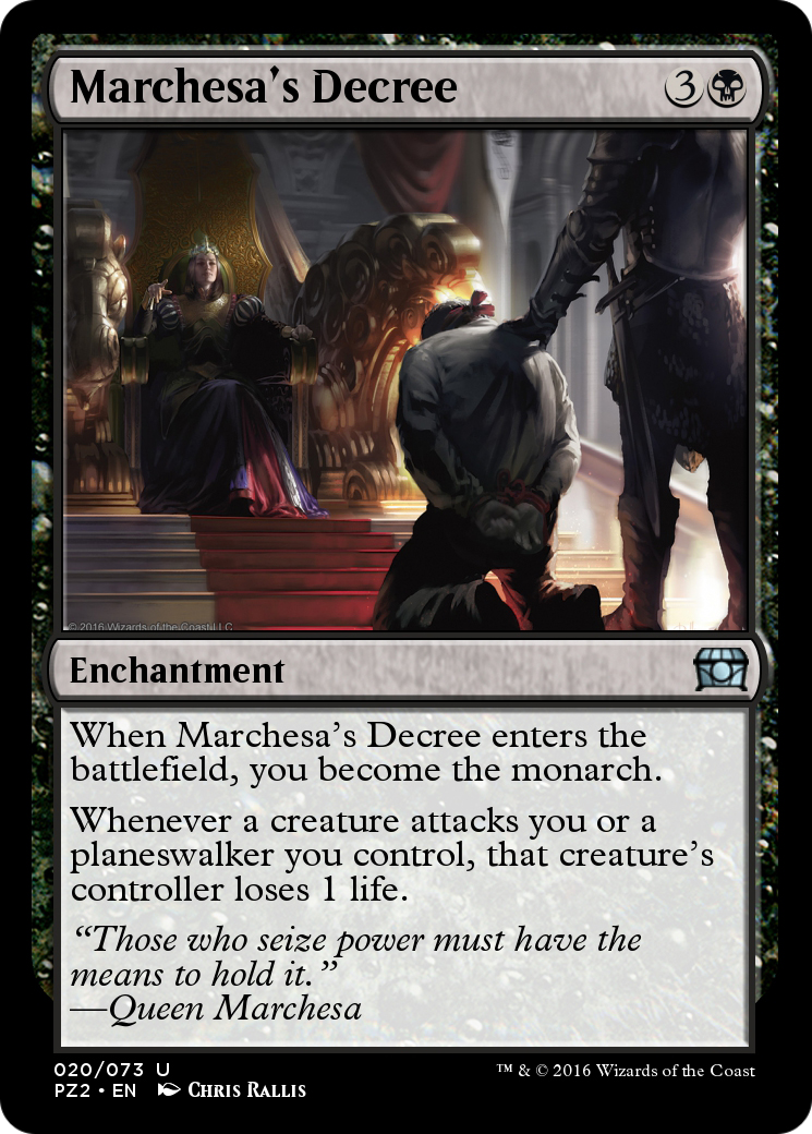 Marchesa's Decree (PZ2-020) - Treasure Chest - Premium MTG Single from Wizards of the Coast - Just $0! Shop now at Game Crave Tournament Store