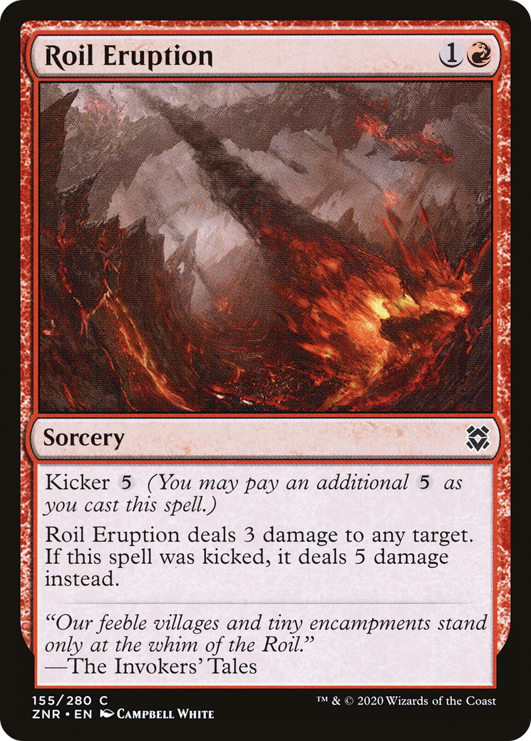 Roil Eruption (ZNR-155) - Zendikar Rising Foil - Premium MTG Single from Wizards of the Coast - Just $0.08! Shop now at Game Crave Tournament Store