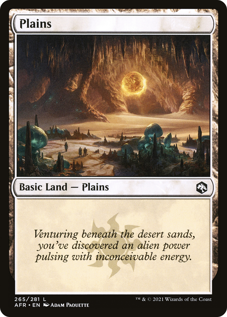 Plains (AFR-265) - Adventures in the Forgotten Realms Foil - Premium MTG Single from Wizards of the Coast - Just $0.25! Shop now at Game Crave Tournament Store