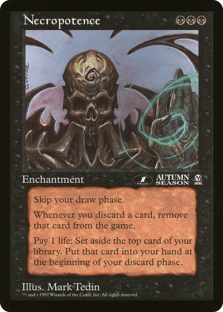 Necropotence (OLEP-021) - Oversized League Prizes - Premium MTG Single from Wizards of the Coast - Just $0! Shop now at Game Crave Tournament Store