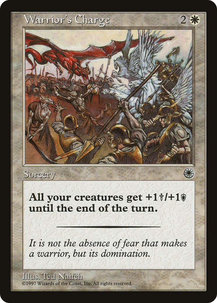 Warrior's Charge (POR-038) - Portal - Premium MTG Single from Wizards of the Coast - Just $0.08! Shop now at Game Crave Tournament Store