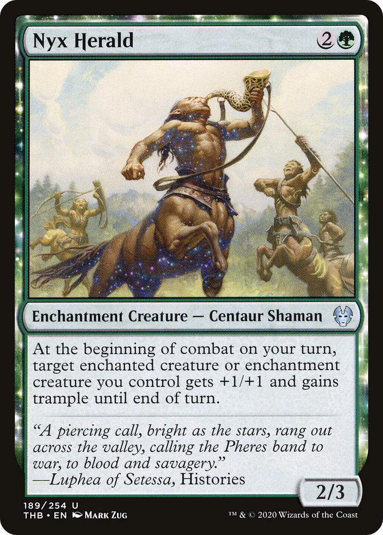 Nyx Herald (THB-189) - Theros Beyond Death: (nyxtouched) - Premium MTG Single from Wizards of the Coast - Just $0.08! Shop now at Game Crave Tournament Store