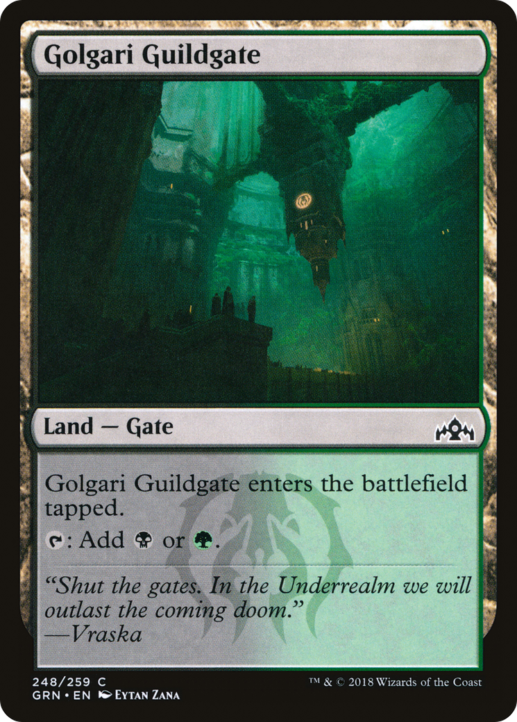 Golgari Guildgate (GRN-248) - Guilds of Ravnica - Premium MTG Single from Wizards of the Coast - Just $0.08! Shop now at Game Crave Tournament Store