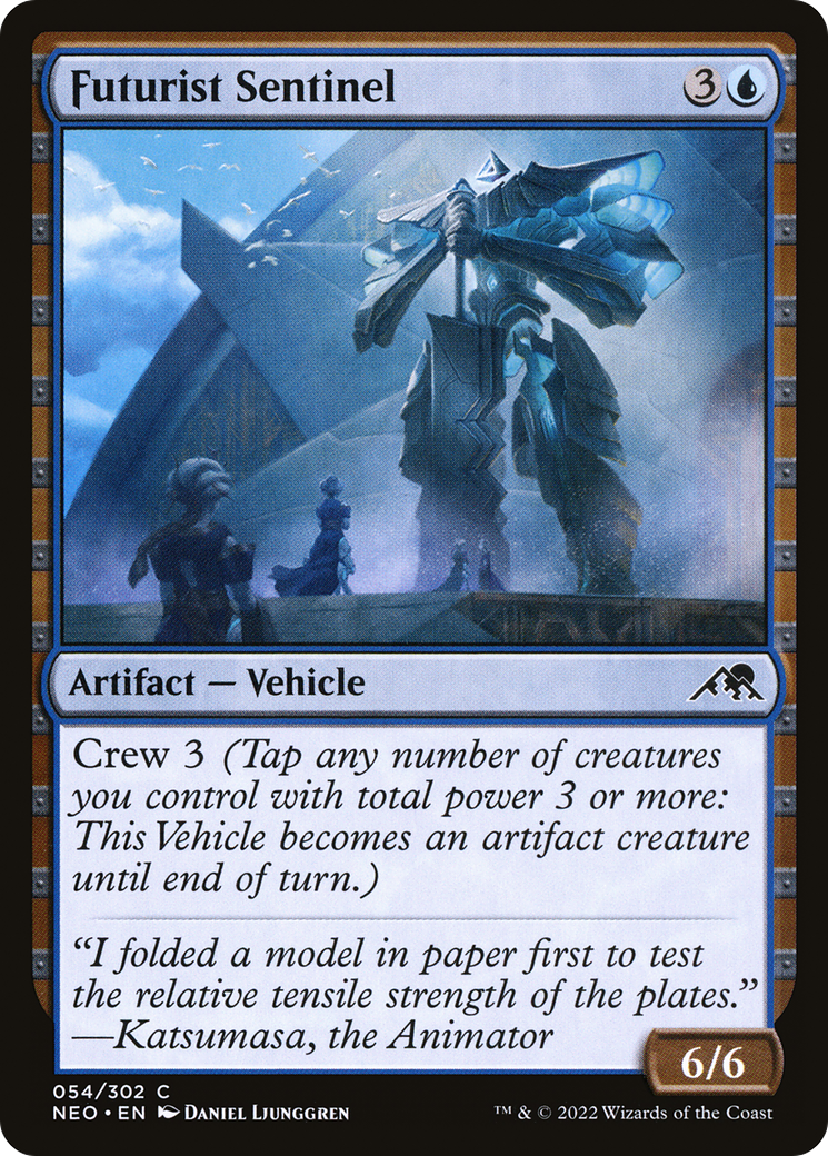 Futurist Sentinel (NEO-054) - Kamigawa: Neon Dynasty Foil - Premium MTG Single from Wizards of the Coast - Just $0.25! Shop now at Game Crave Tournament Store