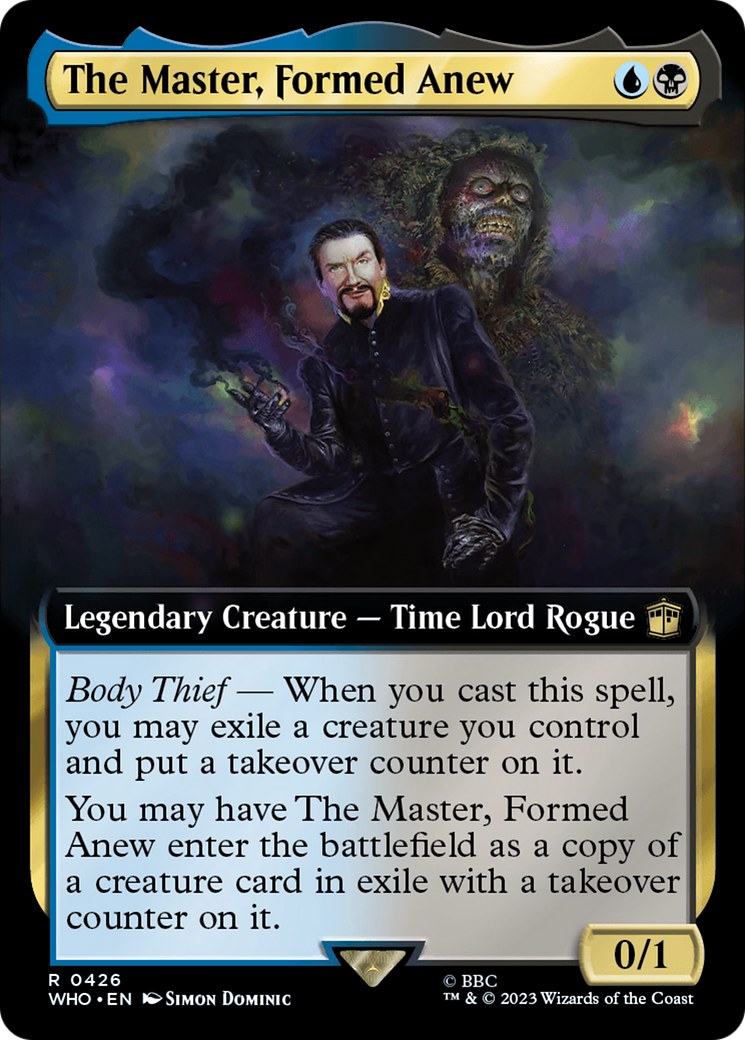 The Master, Formed Anew (WHO-426) - Doctor Who: (Extended Art) - Premium MTG Single from Wizards of the Coast - Just $0.25! Shop now at Game Crave Tournament Store