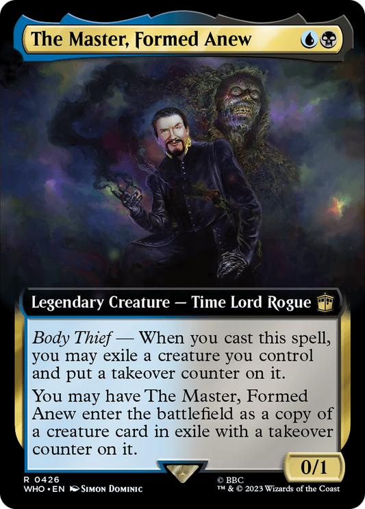 The Master, Formed Anew (WHO-426) - Doctor Who: (Extended Art) - Premium MTG Single from Wizards of the Coast - Just $0.25! Shop now at Game Crave Tournament Store