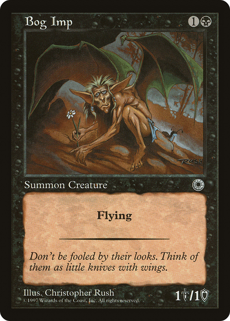 Bog Imp (POR-081) - Portal - Premium MTG Single from Wizards of the Coast - Just $0.25! Shop now at Game Crave Tournament Store