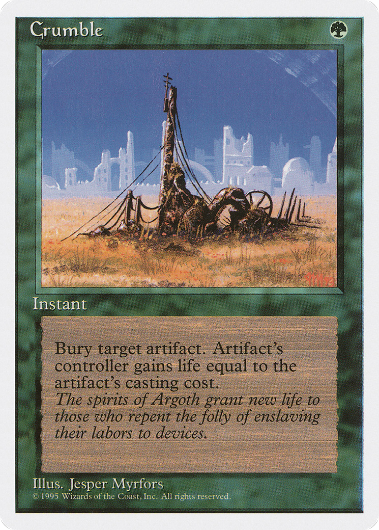 Crumble (4ED-239) - Fourth Edition - Premium MTG Single from Wizards of the Coast - Just $0.25! Shop now at Game Crave Tournament Store