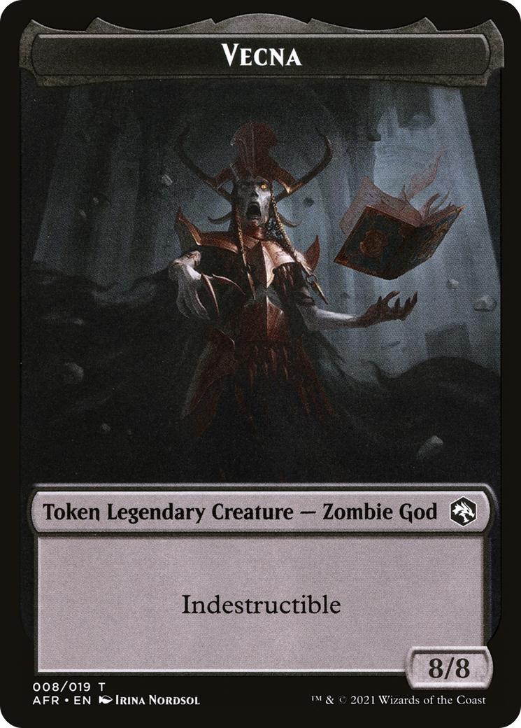 Vecna (TAFR-008) - Adventures in the Forgotten Realms Tokens Foil - Premium MTG Single from Wizards of the Coast - Just $0! Shop now at Game Crave Tournament Store