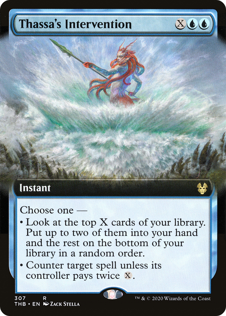 Thassa's Intervention (THB-307) - Theros Beyond Death: (Extended Art) Foil - Premium MTG Single from Wizards of the Coast - Just $0.38! Shop now at Game Crave Tournament Store