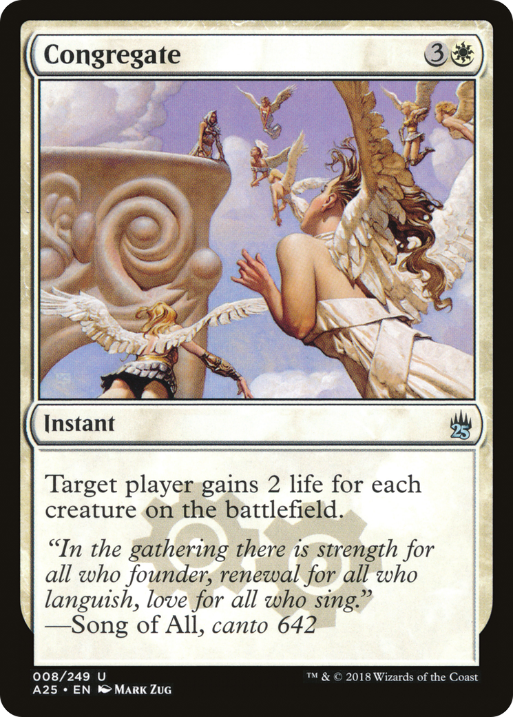 Congregate (A25-008) - Masters 25 - Premium MTG Single from Wizards of the Coast - Just $0.25! Shop now at Game Crave Tournament Store
