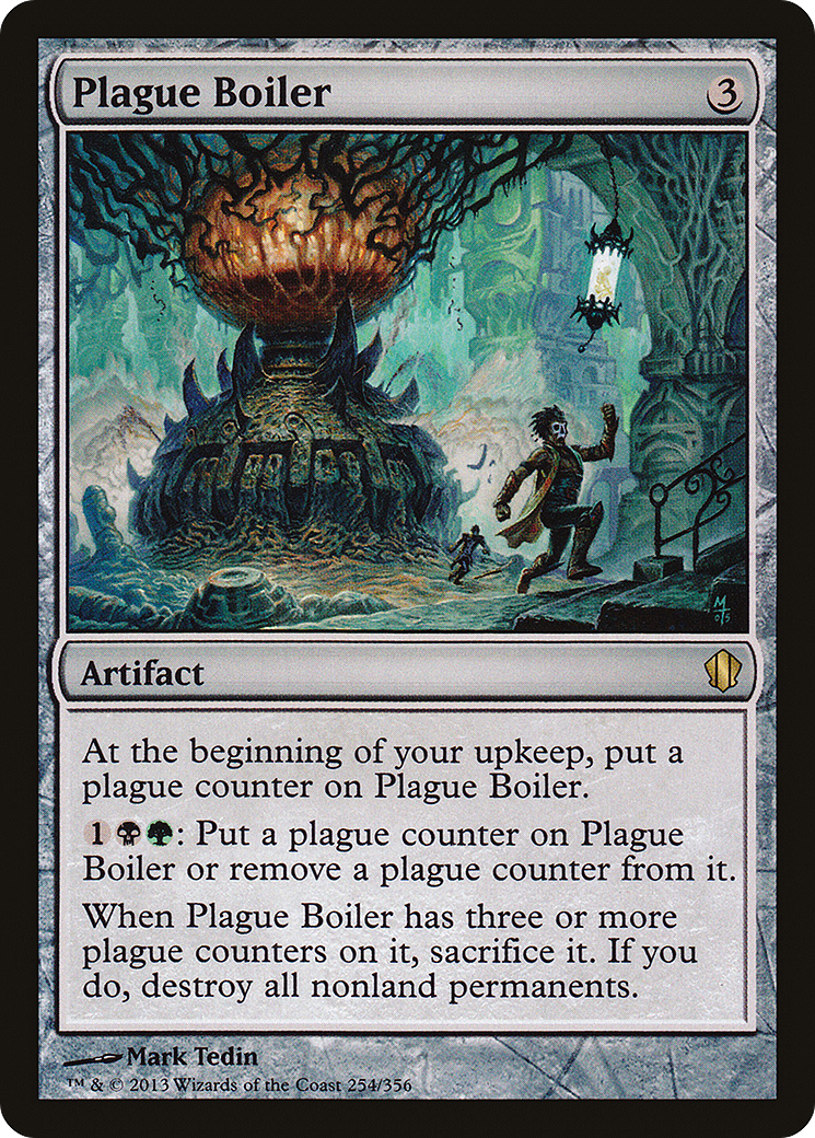 Plague Boiler (C13-254) - Commander 2013 - Premium MTG Single from Wizards of the Coast - Just $0.25! Shop now at Game Crave Tournament Store