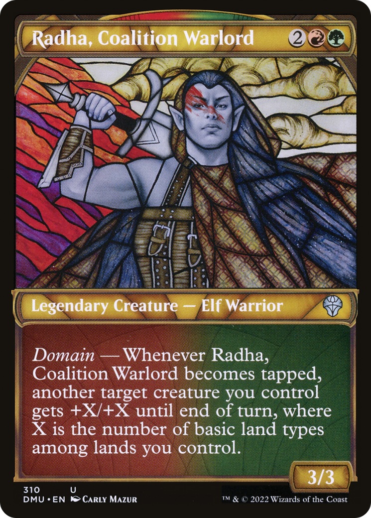 Radha, Coalition Warlord (DMU-310) - Dominaria United: (Showcase) - Premium MTG Single from Wizards of the Coast - Just $0.25! Shop now at Game Crave Tournament Store