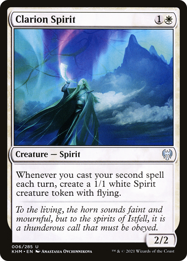 Clarion Spirit (KHM-006) - Kaldheim - Premium MTG Single from Wizards of the Coast - Just $0.08! Shop now at Game Crave Tournament Store