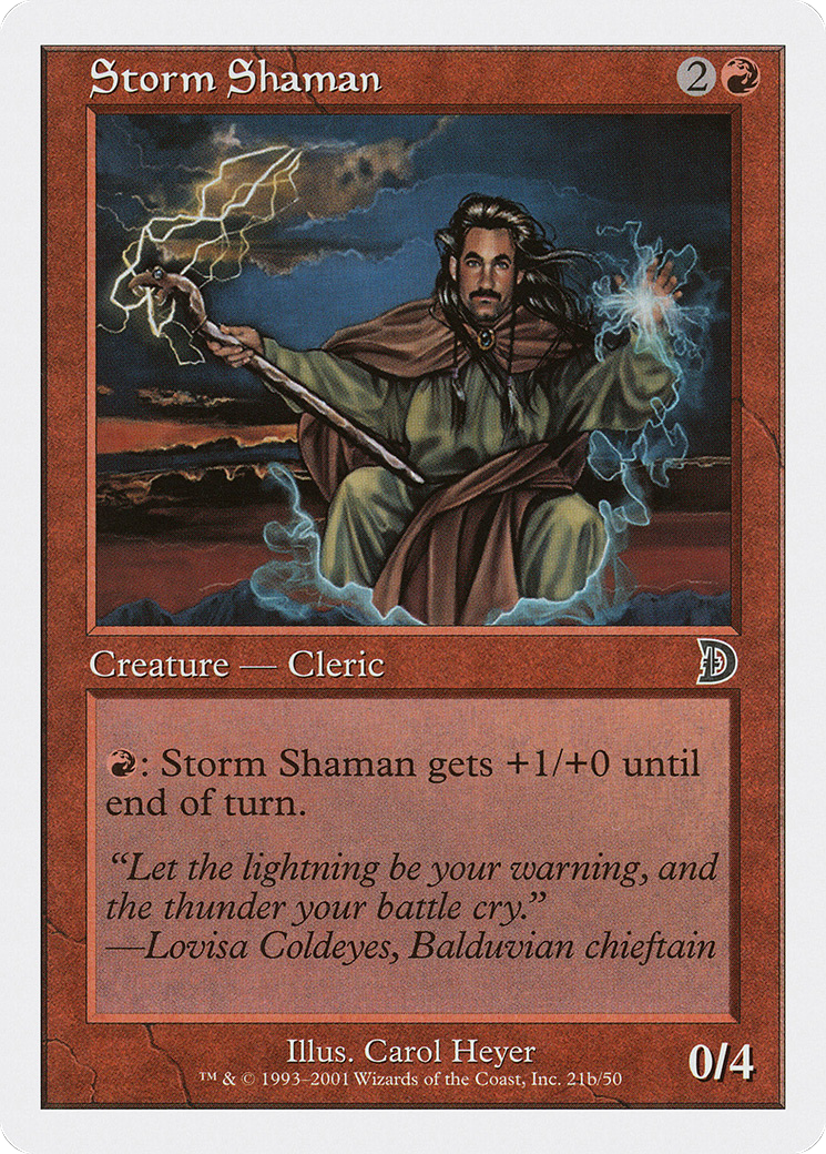 Storm Shaman (DKM-21B) - Deckmasters - Premium MTG Single from Wizards of the Coast - Just $0.08! Shop now at Game Crave Tournament Store