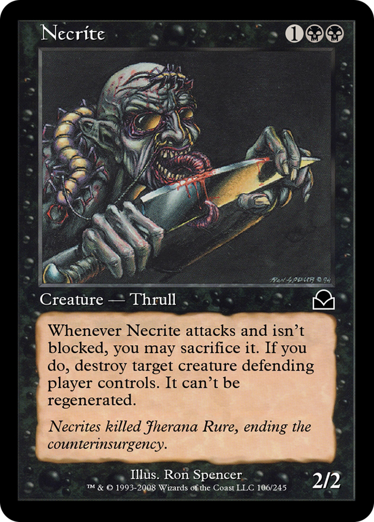 Necrite (ME2-106) - Masters Edition II - Premium MTG Single from Wizards of the Coast - Just $0! Shop now at Game Crave Tournament Store