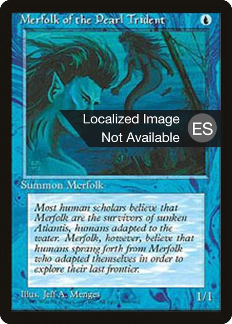 Merfolk of the Pearl Trident (4BB-086) - Fourth Edition Foreign Black Border - Premium MTG Single from Wizards of the Coast - Just $0.24! Shop now at Game Crave Tournament Store