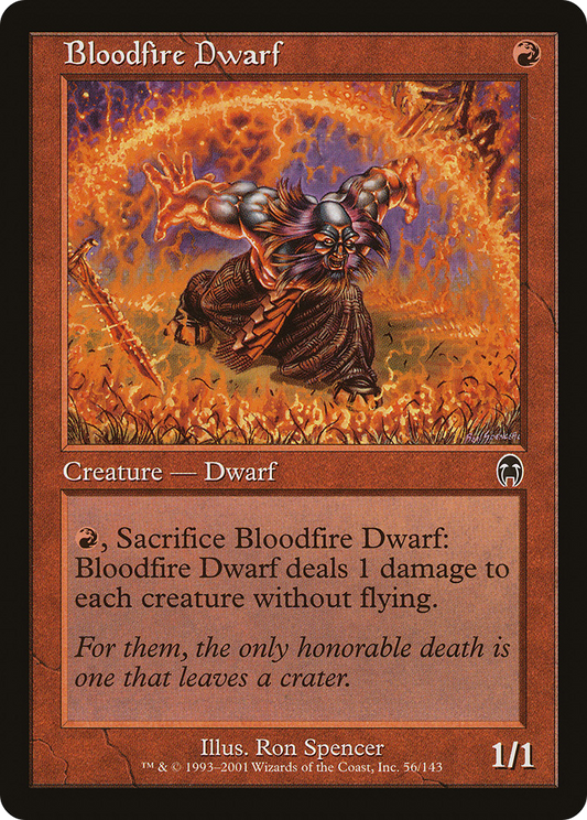 Bloodfire Dwarf (APC-056) - Apocalypse - Premium MTG Single from Wizards of the Coast - Just $0.08! Shop now at Game Crave Tournament Store
