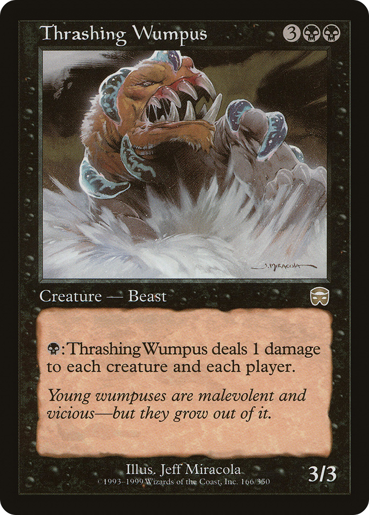 Thrashing Wumpus (MMQ-166) - Mercadian Masques Foil - Premium MTG Single from Wizards of the Coast - Just $9.60! Shop now at Game Crave Tournament Store