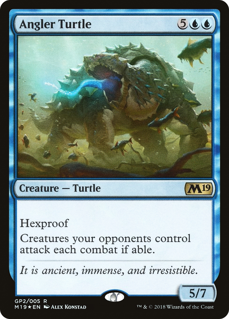Angler Turtle (G18-GP2) - M19 Gift Pack Foil - Premium MTG Single from Wizards of the Coast - Just $0.08! Shop now at Game Crave Tournament Store