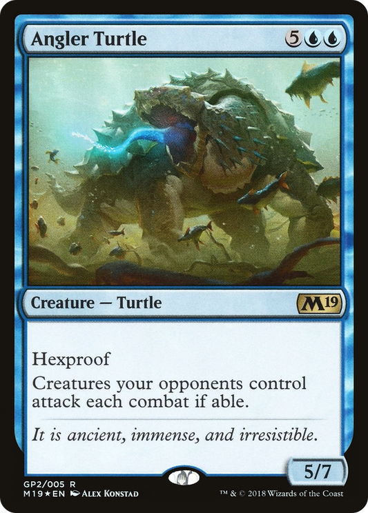 Angler Turtle (G18-GP2) - M19 Gift Pack Foil - Premium MTG Single from Wizards of the Coast - Just $0.08! Shop now at Game Crave Tournament Store