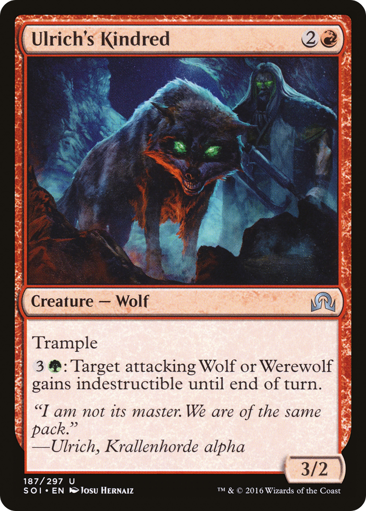 Ulrich's Kindred (SOI-187) - Shadows over Innistrad - Premium MTG Single from Wizards of the Coast - Just $0.25! Shop now at Game Crave Tournament Store