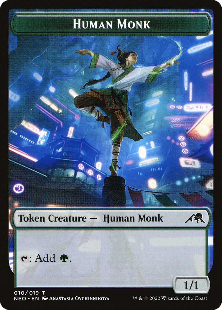 Human Monk (TNEO-010) - Kamigawa: Neon Dynasty Tokens - Premium MTG Single from Wizards of the Coast - Just $0.08! Shop now at Game Crave Tournament Store
