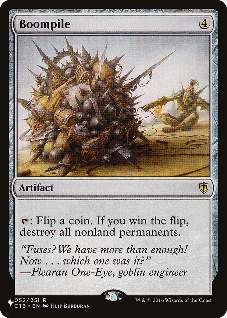 Boompile (PHED-046) - Heads I Win, Tails You Lose - Premium MTG Single from Wizards of the Coast - Just $0.10! Shop now at Game Crave Tournament Store