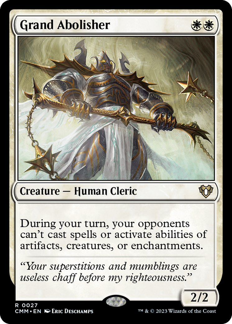 Grand Abolisher (CMM-027) - Commander Masters Foil - Premium MTG Single from Wizards of the Coast - Just $3.26! Shop now at Game Crave Tournament Store