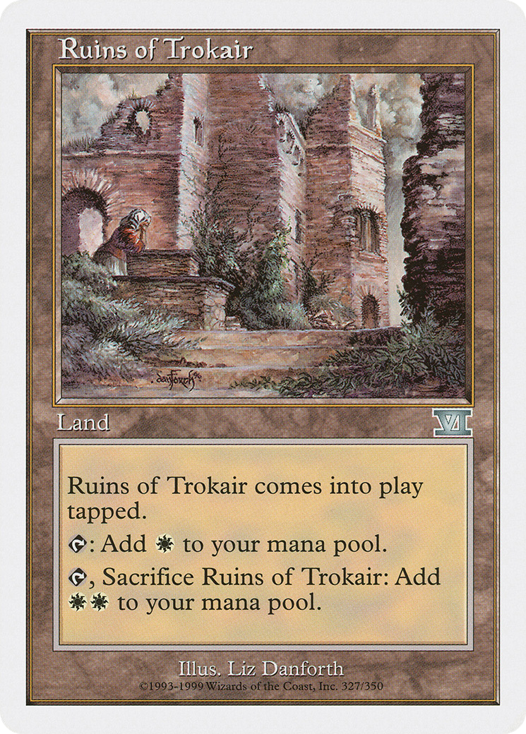 Ruins of Trokair (6ED-327) - Classic Sixth Edition - Premium MTG Single from Wizards of the Coast - Just $0.26! Shop now at Game Crave Tournament Store