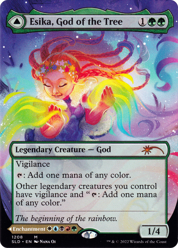 Esika, God of the Tree // The Prismatic Bridge (SLD-1208) - Secret Lair Drop (Borderless) - Premium MTG Single from Wizards of the Coast - Just $13.94! Shop now at Game Crave Tournament Store