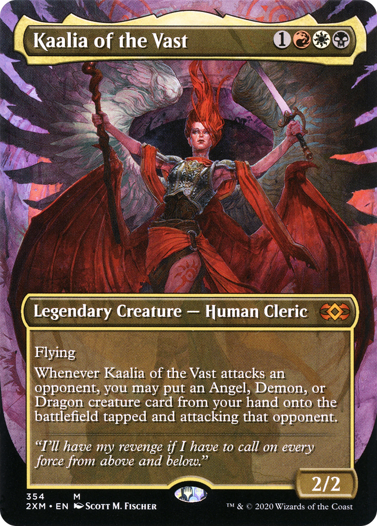 Kaalia of the Vast (2XM-354) - Double Masters (Borderless) - Premium MTG Single from Wizards of the Coast - Just $8.39! Shop now at Game Crave Tournament Store